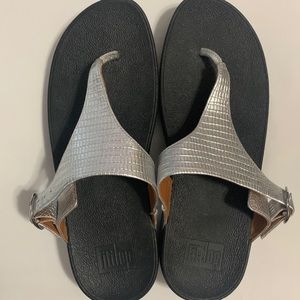 Fitflop Silver Metallic Sandals